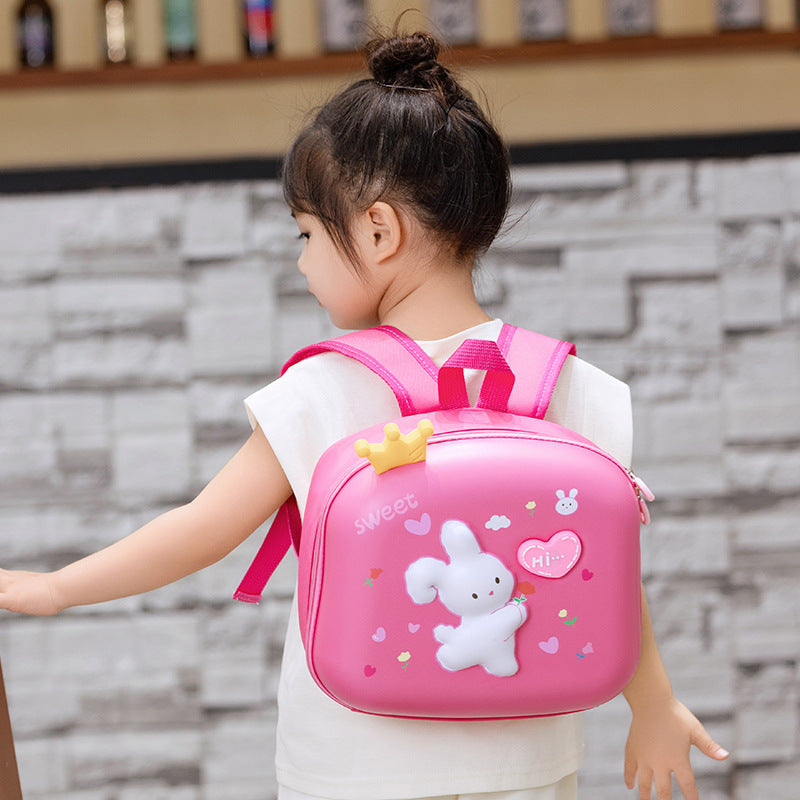 Children's Cartoon Rabbit Cute Dinosaur With Light Kindergarten School Bags