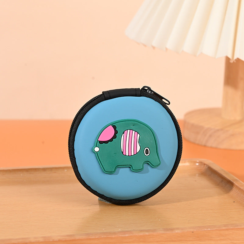 Children's Korean Cute Cartoon Silicone Earphone Portable Coin Purses