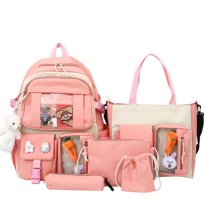 Female Junior High Lightweight Fresh Sweet Backpacks