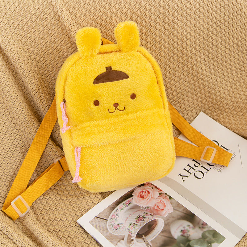 Cartoon Clow Plush Female Heart Cute Storage Small Bags