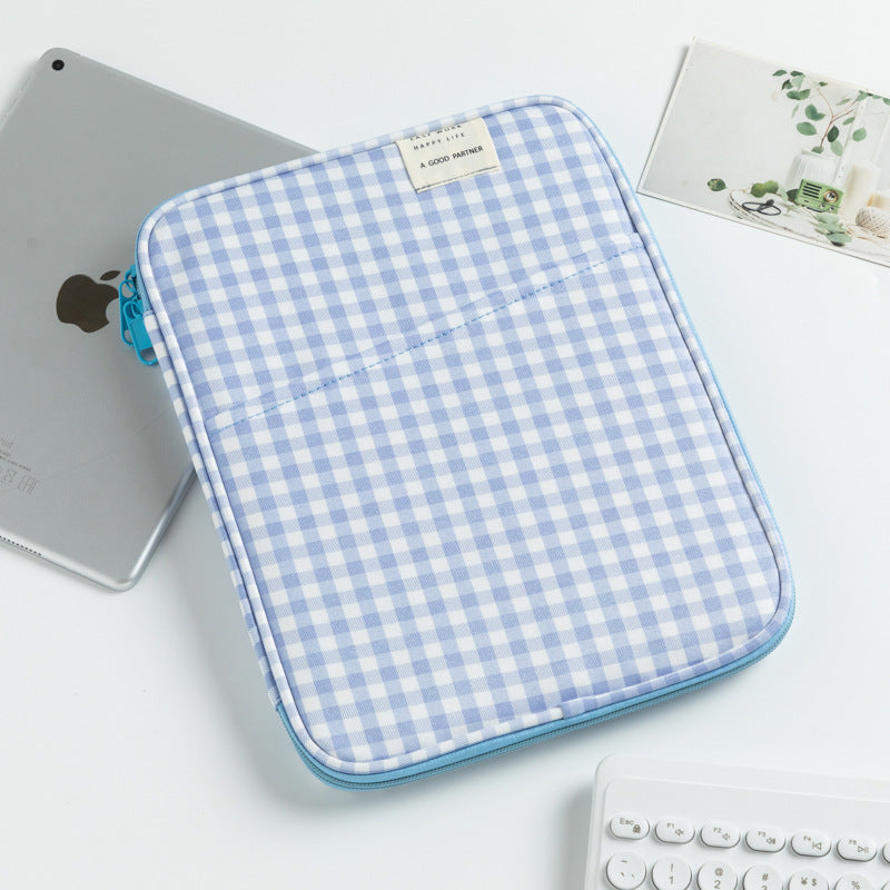 Beautiful Trendy Plaid Pc Apple Sleeve Tablet Bags