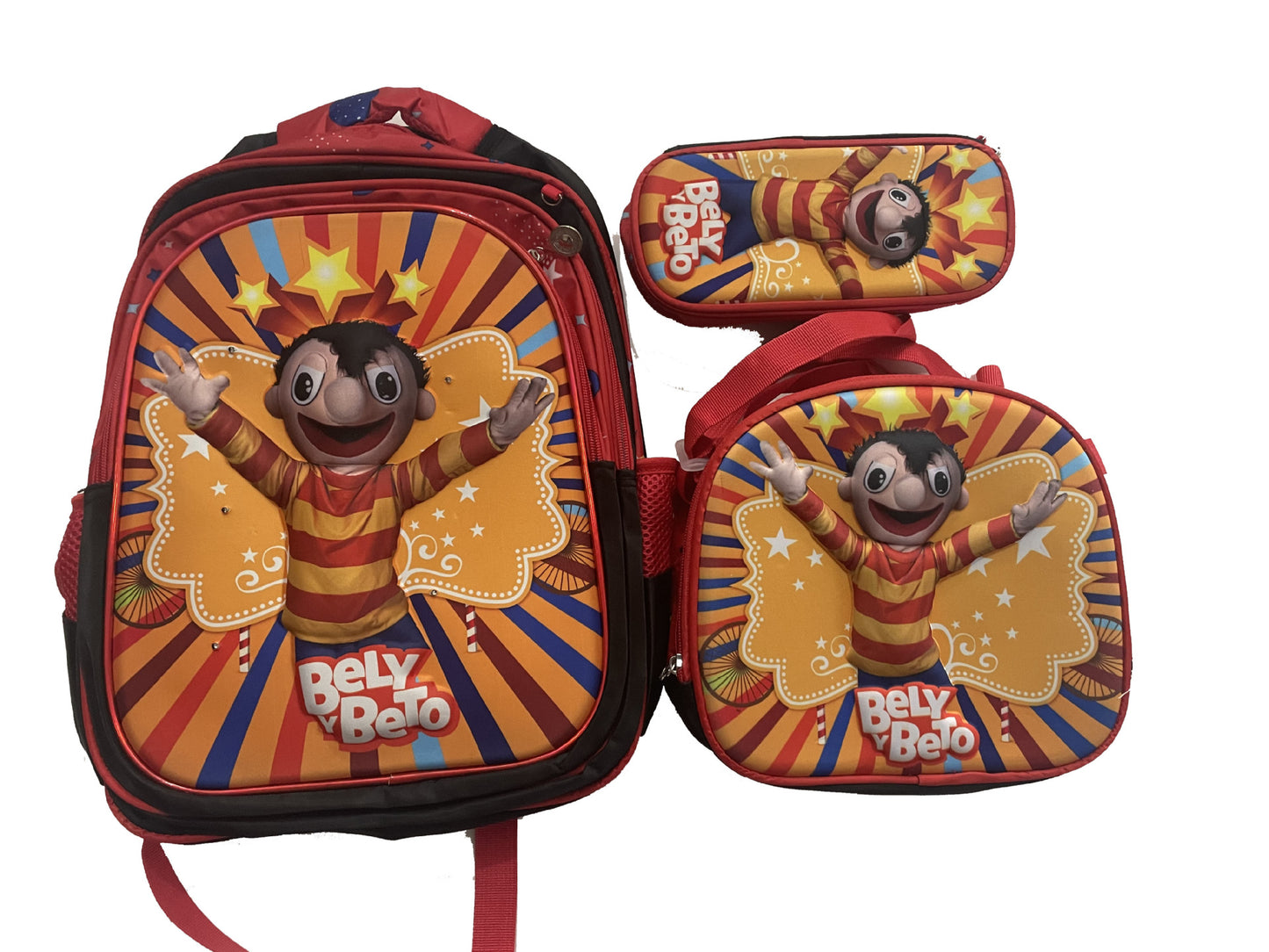 Children's With Light Cartoon Six-wheel Two-wheel Ladder Elementary School Students' Schoolbags