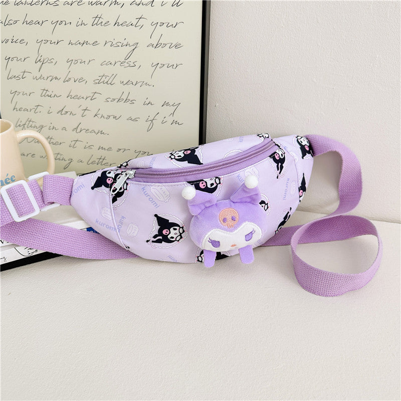 Children's Cartoon Doll Oxford Cloth Pattern Large Children's Waist Packs