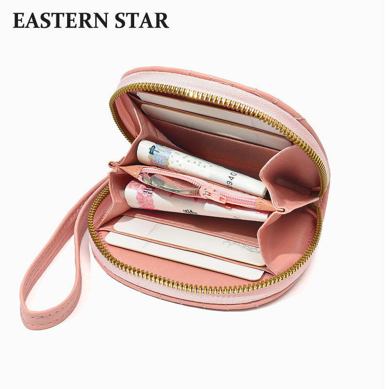 Autumn Female Fresh Floral Zipper Multifunctional Coin Purses