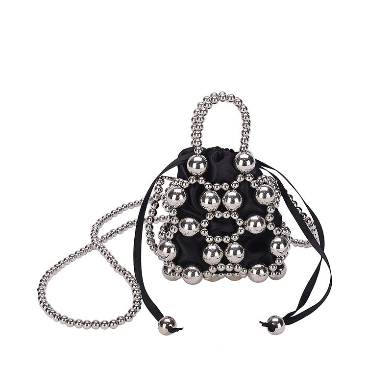 Children's Innovative Attractive Mini Beaded Pearl Children's Shoulder Bags