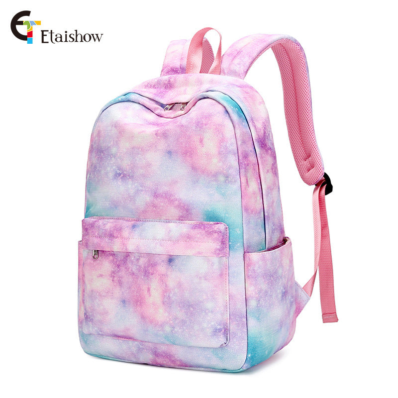 Three-piece Starry Sky Iti Printing Primary Elementary School Students' Schoolbags