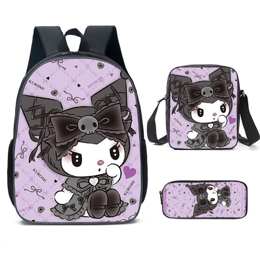 Children's Unique Cartoon Clow Three-piece Set Elementary School Students' Schoolbags