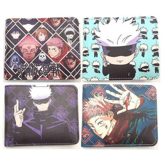 Five Wu Leather Printed Spell Back Ladies Wallets