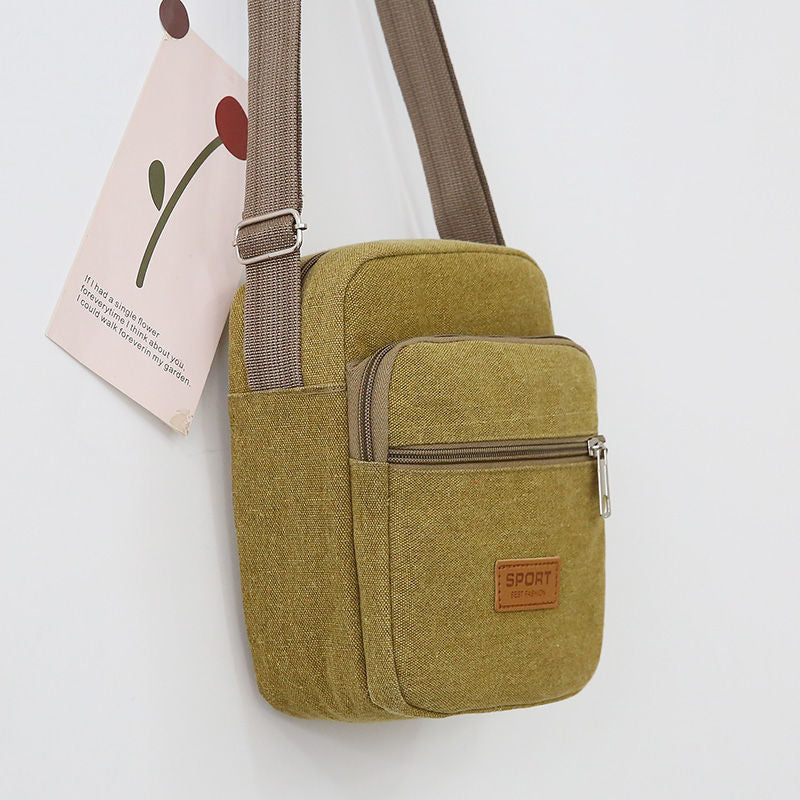 Men's Thickened Canvas Business Unisex Ticket Collection Men's Messenger Bags