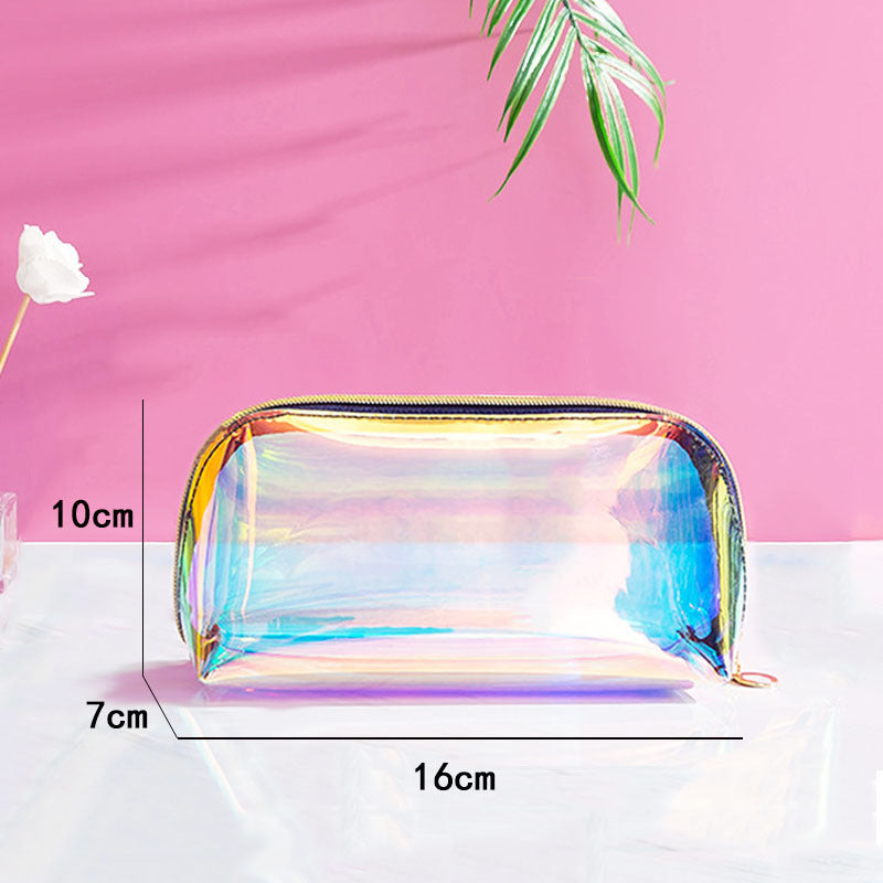 Multifunctional Magic Color Laser Portable Storage Cosmetic Bags