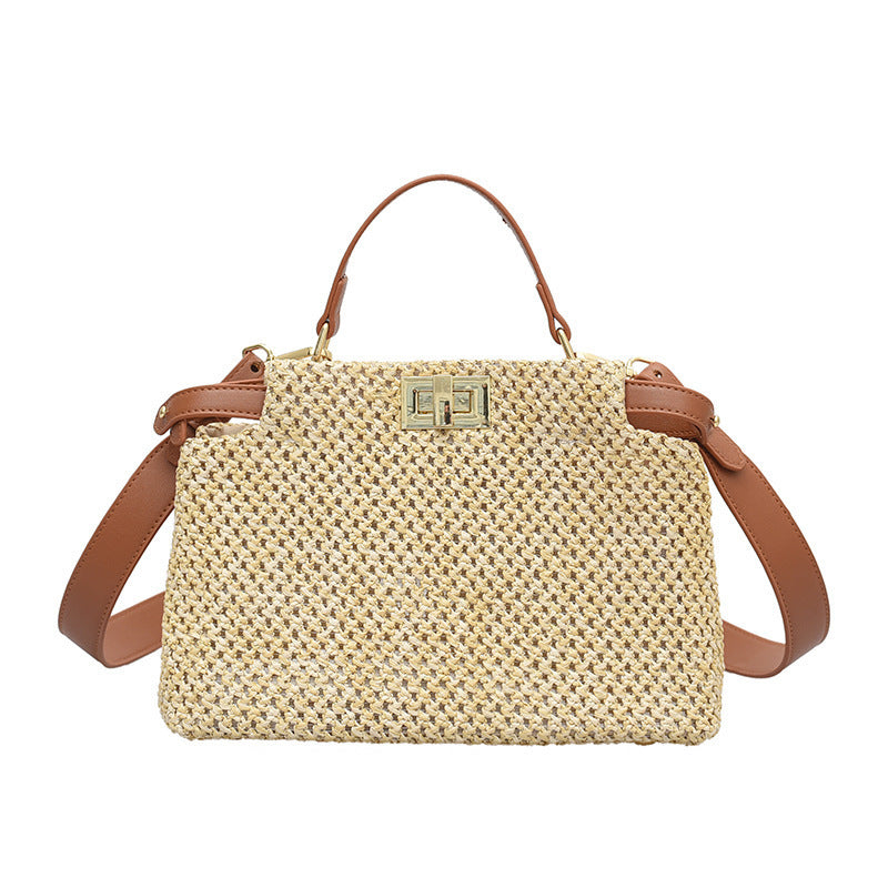 Women's Classic Style Retro Straw Summer Woven Shoulder Bags