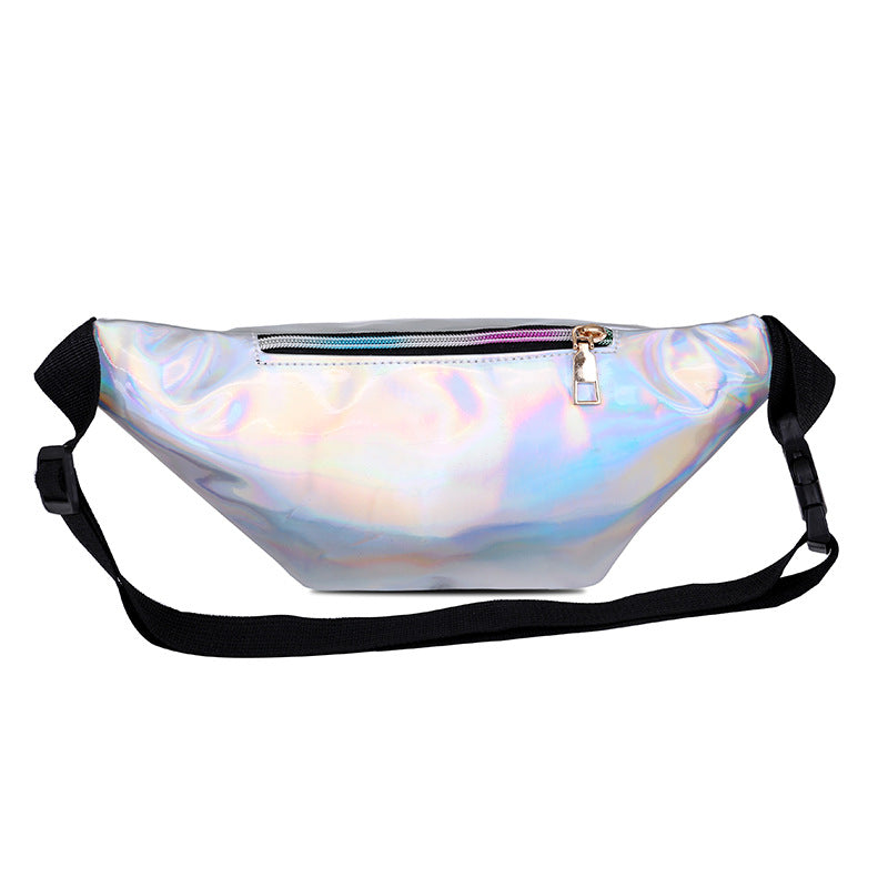 Women's Laser Male Female Personality Colorful Mobile Waist Packs