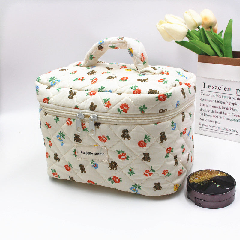 Large Capacity Cotton Storage Portable Toiletry Makeup Bags