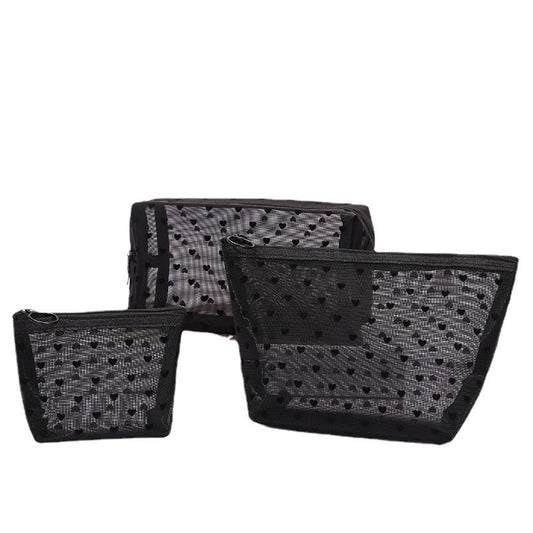 Makeup Wash Mesh Storage Transparent Convenient Cosmetic Bags