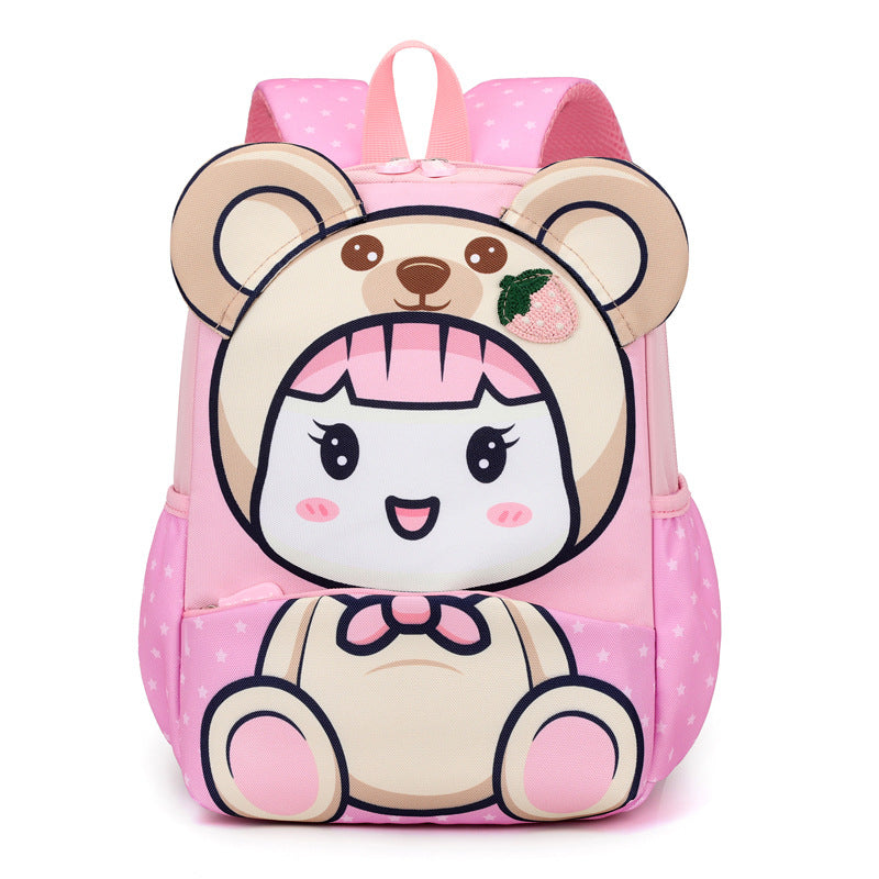 Children's Cute Cartoon Doll Western Style Snack Kindergarten School Bags