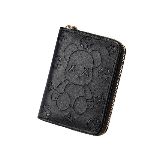 Women's Wind Creative Violent Bear Cute Small Ladies Wallets