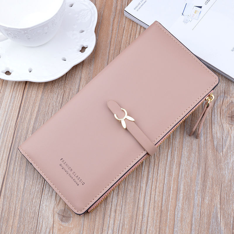 Women's Long Zipper Hasp Fashion Thin Soft Ladies Wallets