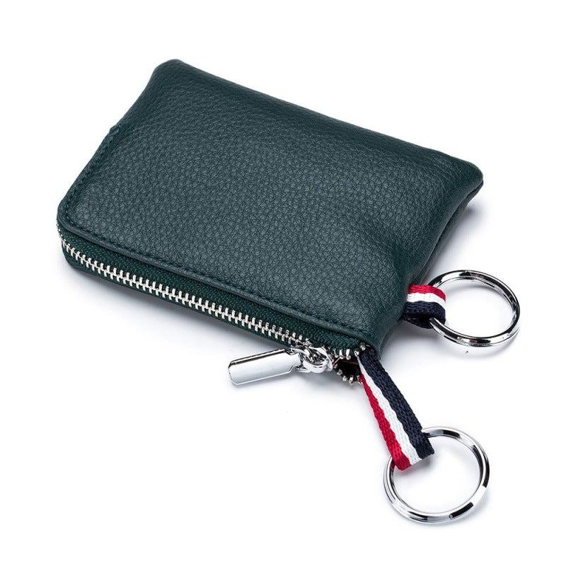 Men's Genuine Leather Small Simple Portable Mini Purses