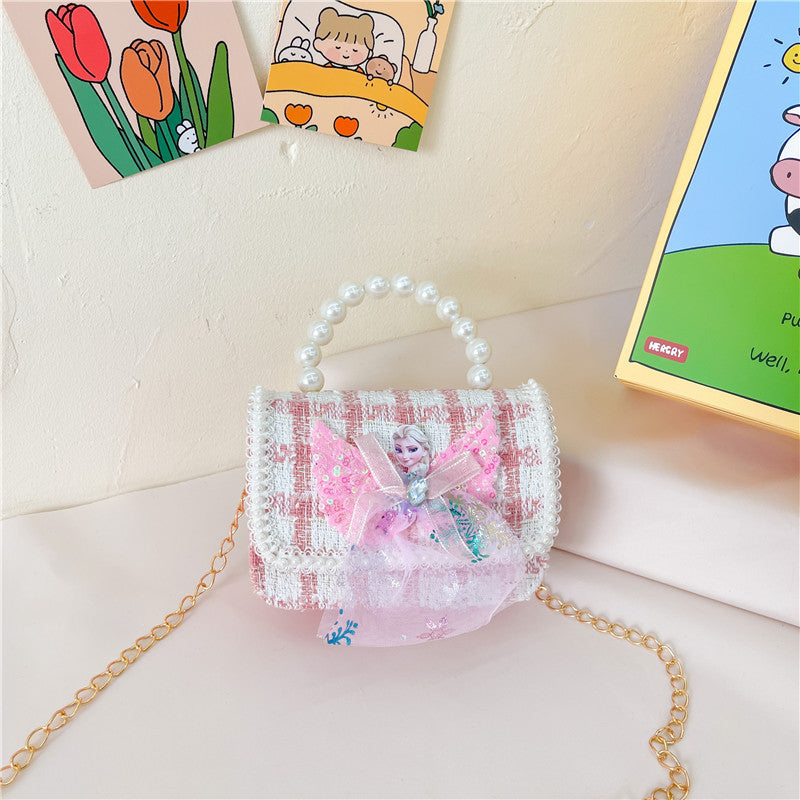 Children's Female Pearl Hand Cartoon Classic Style Children's Coin Purse