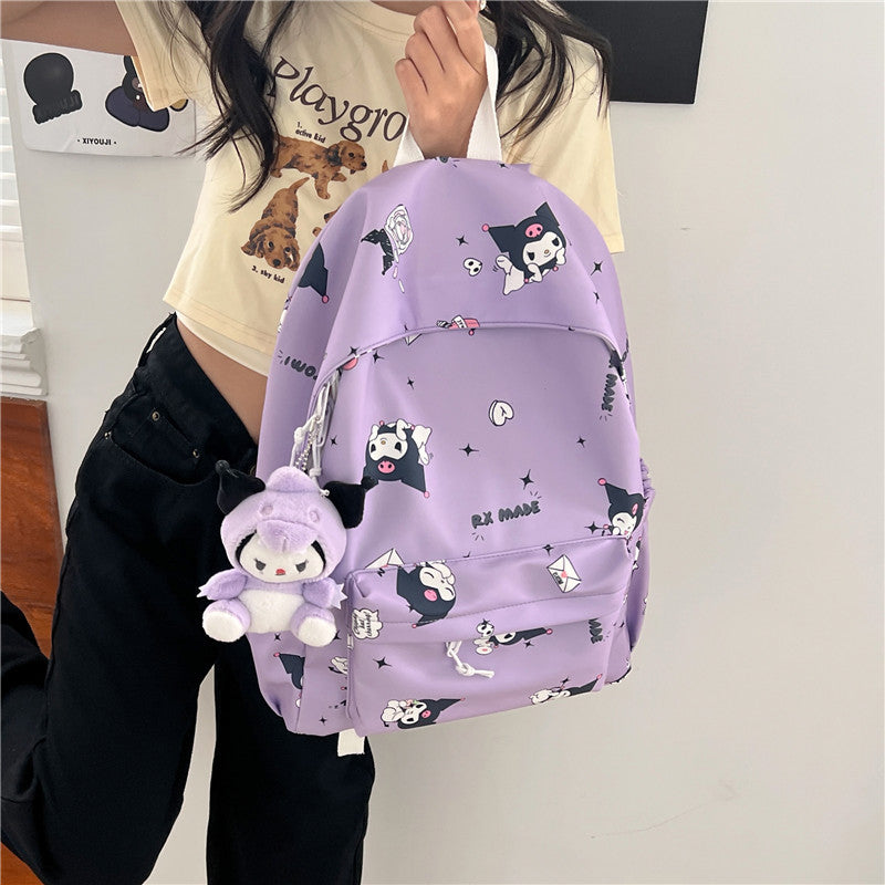 Clow Style Simple Junior High Large Capacity Middle School Students' Schoolbags