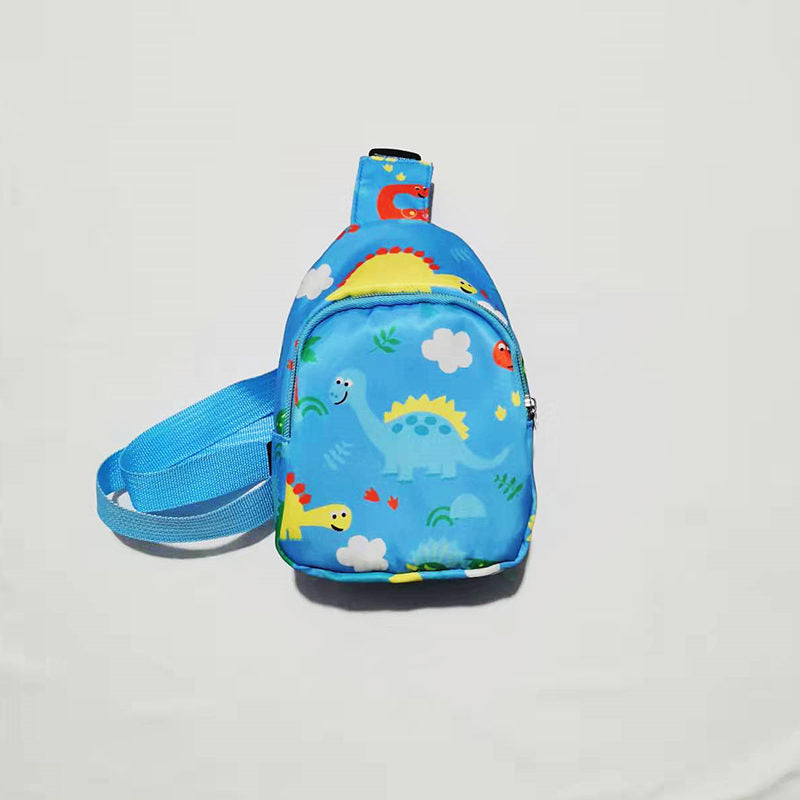 Children's Childlike Cute Dinosaur Printed Mother Boys Children's Waist Packs