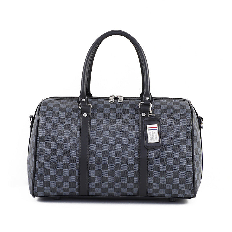 Large Capacity Plaid Hand-held Fashion Business Travel Bags