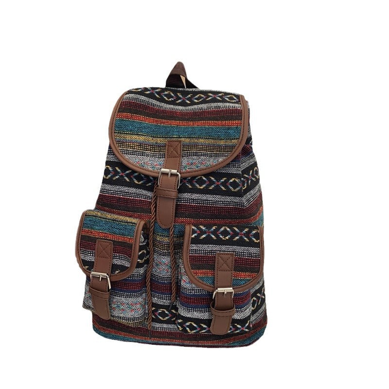 Women's Ethnic Style Fashion Exercise Large Capacity Backpacks