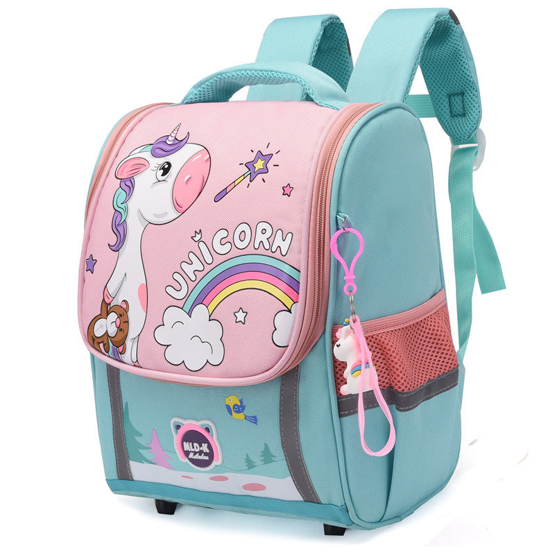 Cartoon Canvas Large Capacity Waterproof Space Elementary School Students' Schoolbags