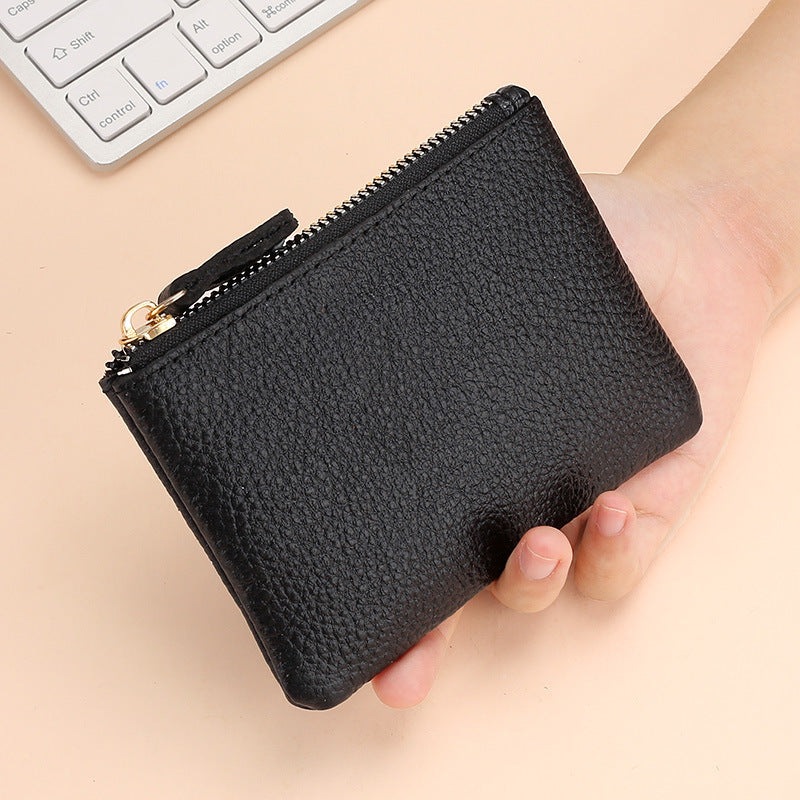 Women's & Men's & Genuine Leather Soft Mini Storage First Layer Coin Purses