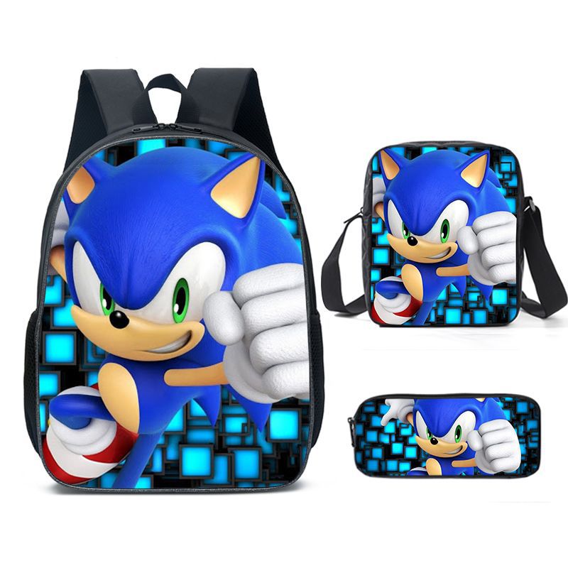 Classy Unique Charming Sonic Cartoon Primary Elementary School Students' Schoolbags