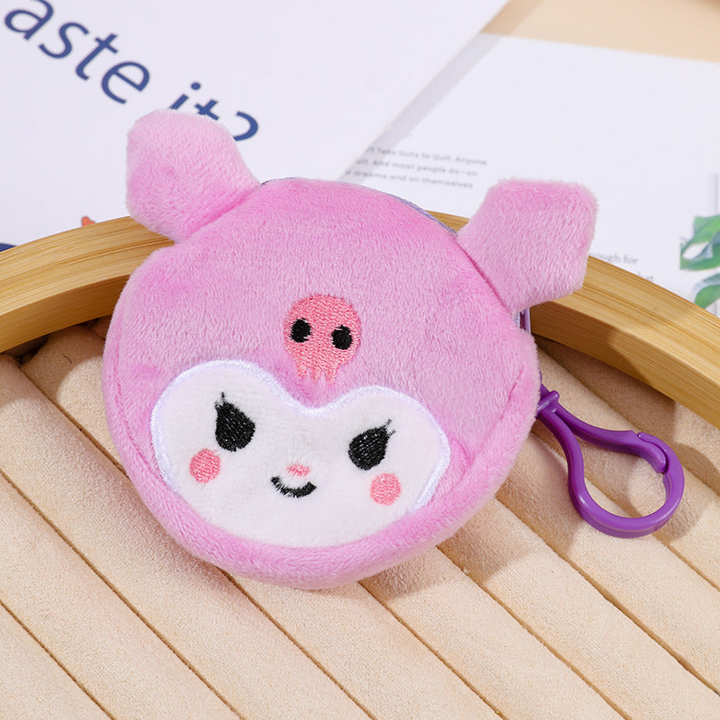 Dessin animé changement peluche petite pochette doux porte-monnaie