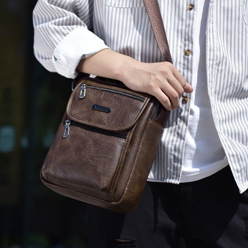 Beaux sacs à bandoulière portables rétro fourre-tout pour hommes