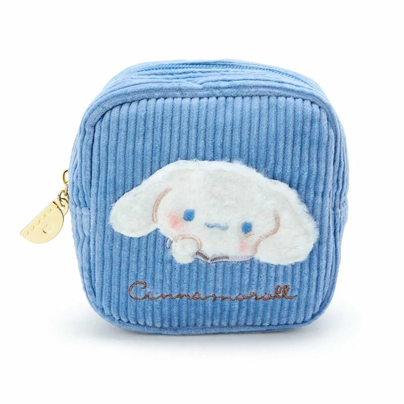 Cute Clow Corduroy Embroidery Small Change Cosmetic Bags