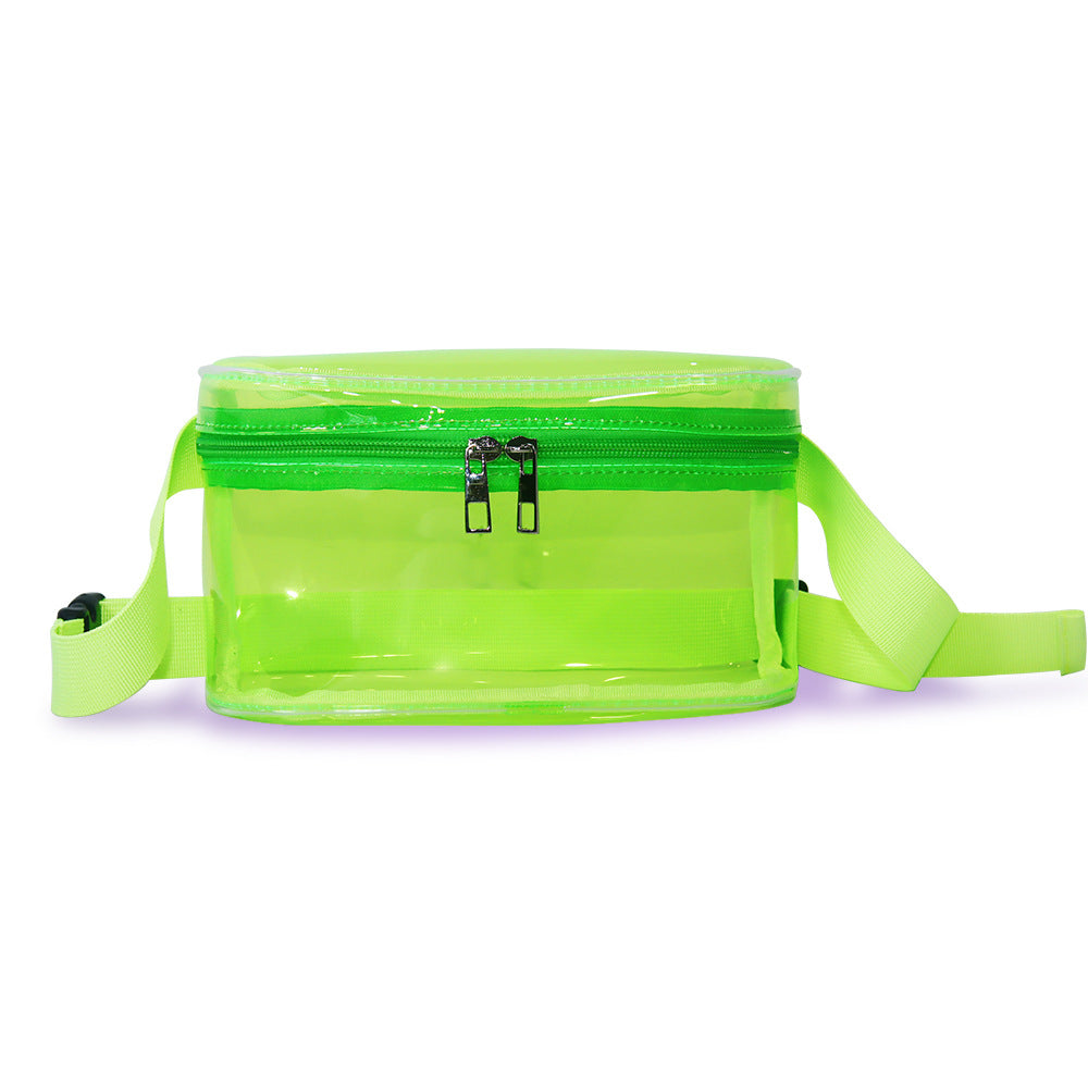 Women's Candy Color Laser Transparent Trendy Unique Waist Packs