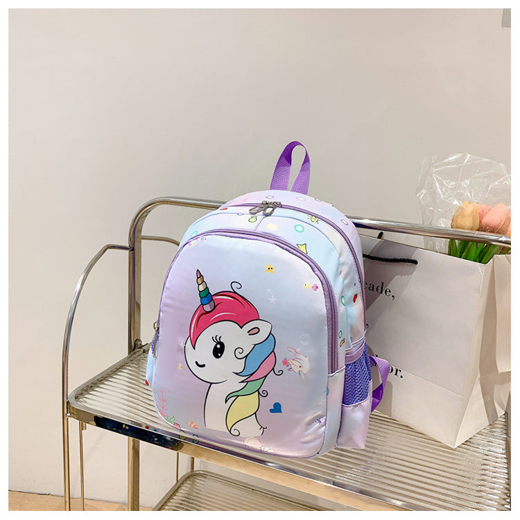 Sacs d'école de maternelle de garçons de licorne mignons de dessin animé de charme pour enfants