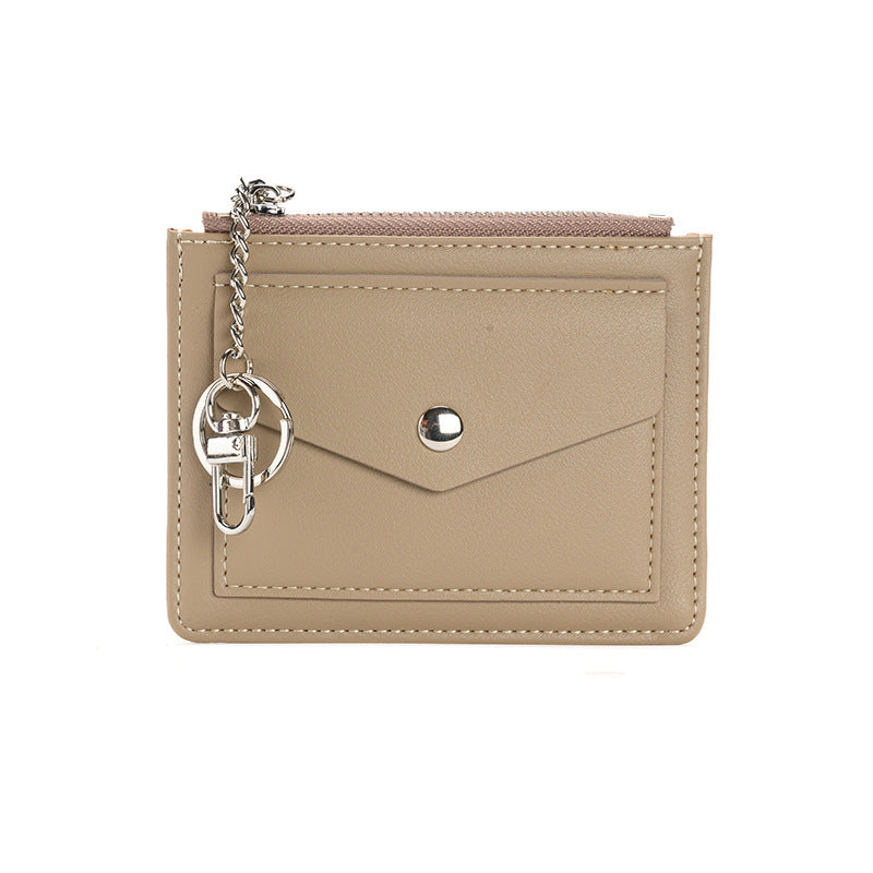 Women's Korean Style Candy Color Short Solid Coin Purses