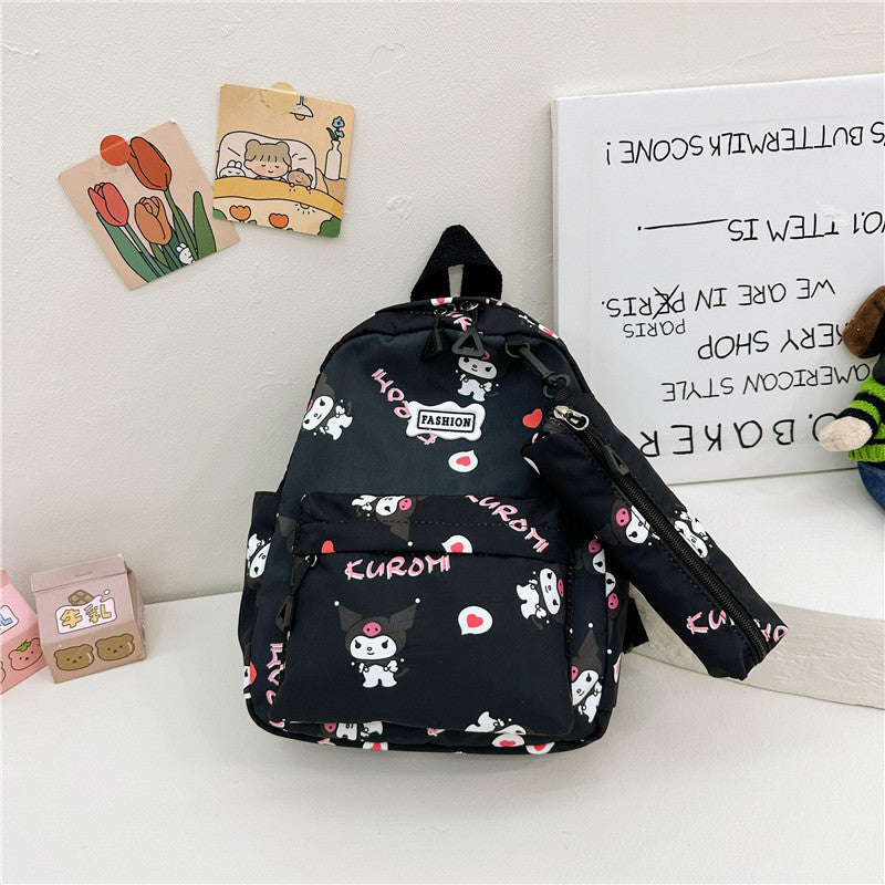 Children's Cartoon Cute Clow Printed Boys Two-piece Children's Backpacks