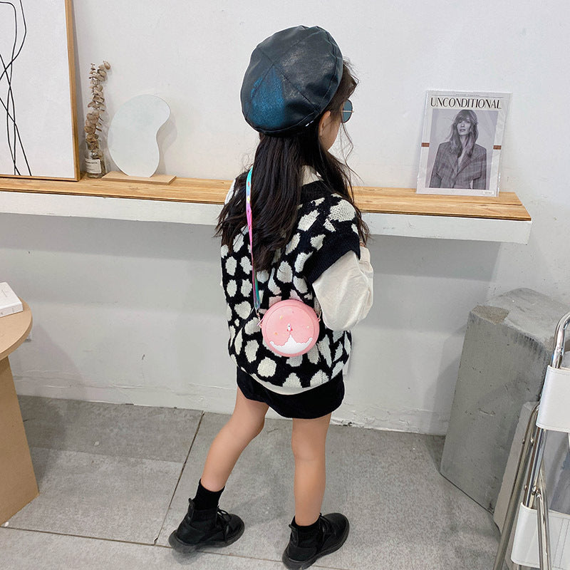 Children's Cute Rainbow Korean Fashion Small Trendy Children's Shoulder Bags