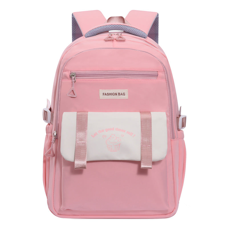 Junior's Large Capacity Simple Style Three Elementary School Students' Schoolbags