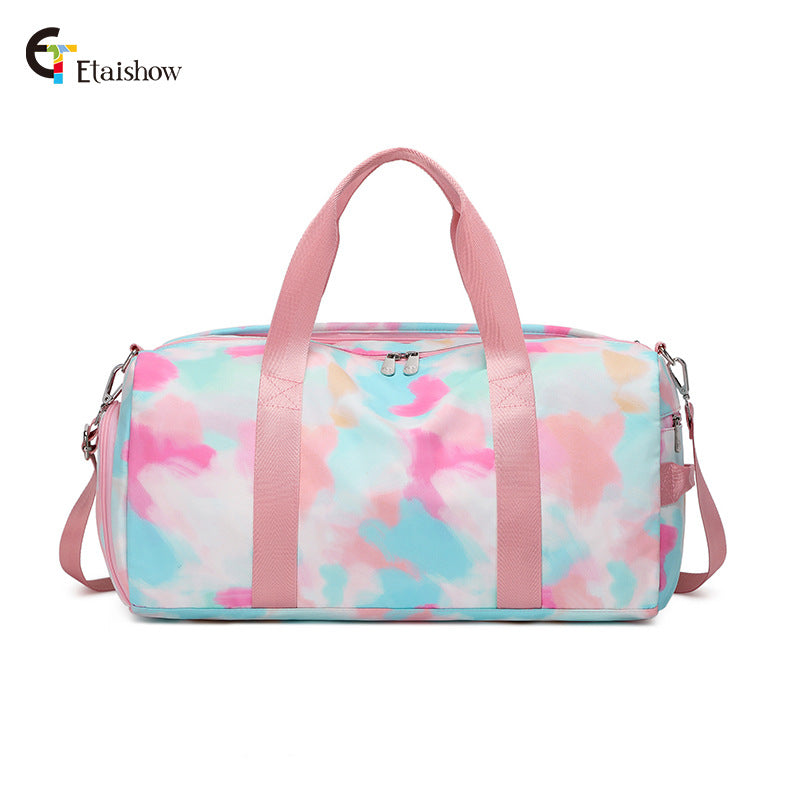 Women's Capacity Waterproof Iti Printing Swimming Sport Travel Bags