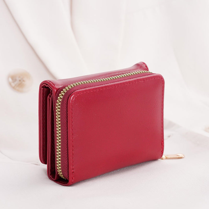 Women's Creative Credit Cash Small Zipper Ladies Wallets