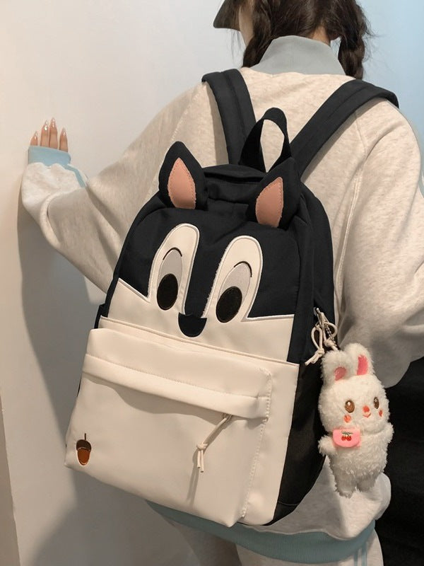 Personality Art Cartoon Squirrel Korean Style Large Elementary School Students' Schoolbags