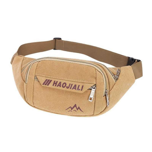 Women's & Men's & For Canvas Large Capacity Cash Mobile Waist Packs