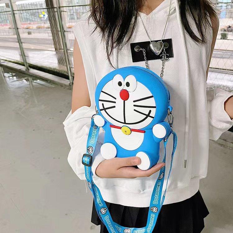 Large Mobile Silicone Cute Cat Cartoon Coin Purses