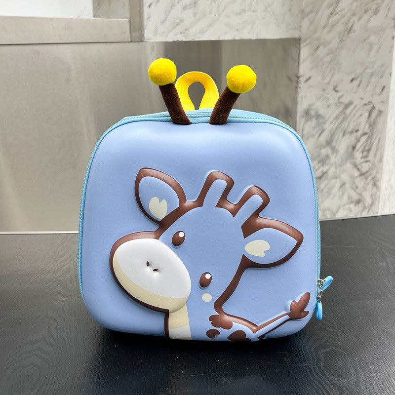 Children's Cartoon Eggshell Cute Deer Three-dimensional Boys Children's Backpacks