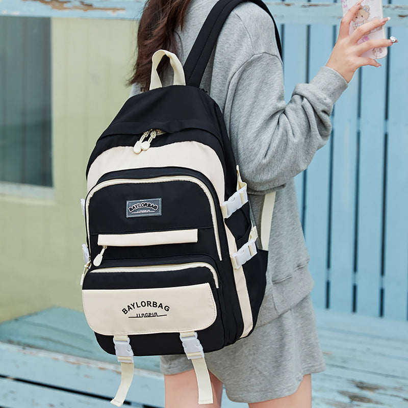 Large Capacity College Style Female Leisure Middle School Students' Schoolbags