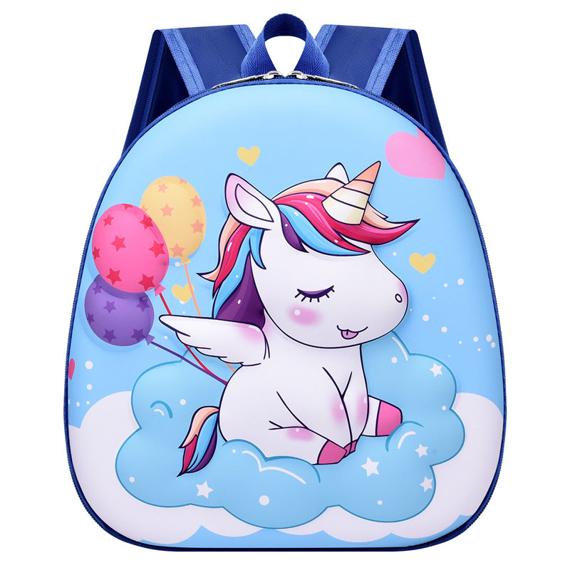 Children's Hard Shell Cartoon Cute Unicorn Eggshell Kindergarten School Bags