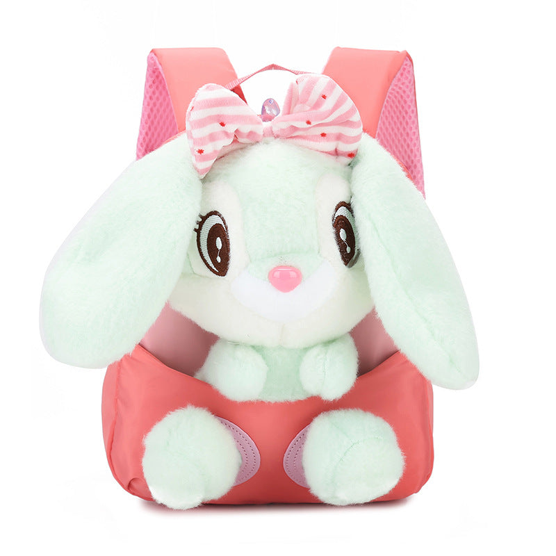 Children's Cute Rabbit Doll Creative Printing Children's Backpacks