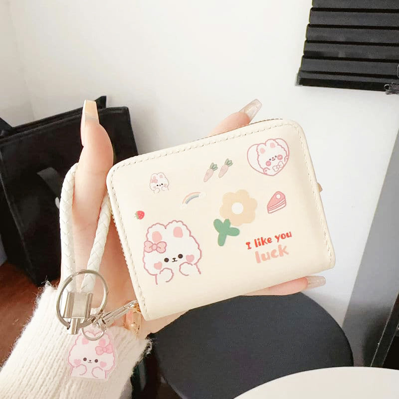 Women's Cute Style Portable Large Capacity Pendant Mini Coin Purses