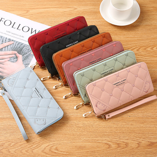 Women's Long Fashion Single Large Capacity Zipper Ladies Wallets